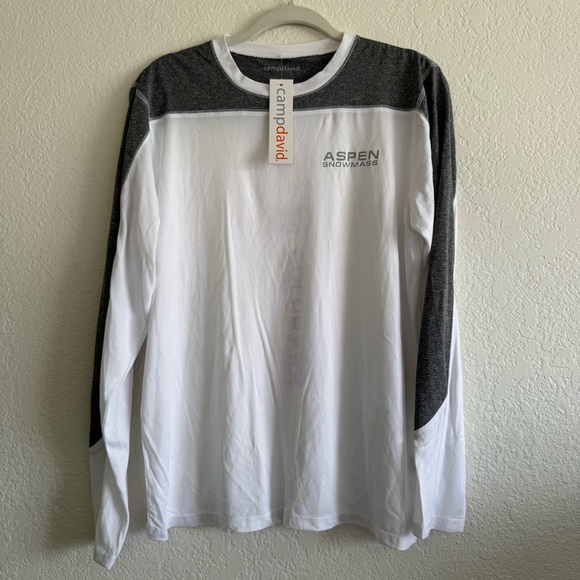 camp david Other - NWT Camp David White and Gray Long Sleeve Shirt Aspen Snowmass